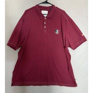Florida State Seminole Shirt 3XL Burgundy Mens Tommy Bahama Collegiate Sports